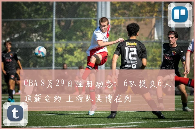 CBA 8月29日注册动态：6队提交6人顶薪合约 上海队奕博在列